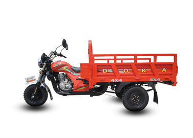 150CC rouge a motorisé le tricycle de cargaison, moto chinoise de tricycle avec la boîte légère de cargaison