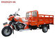 Le trois-roues orange de 200cc 250cc/trois roulent la moto de cargaison avec le toit de cargaison