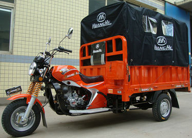 la livraison Van de tricycle de la cargaison 200CC avec la couverture de toile arrière pour des secteurs pleuvants extérieurs