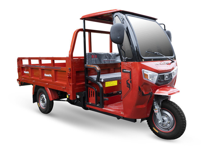 Tricycle de chargement électrique de cabine 3000W avec auvents de couleur et de taille personnalisables