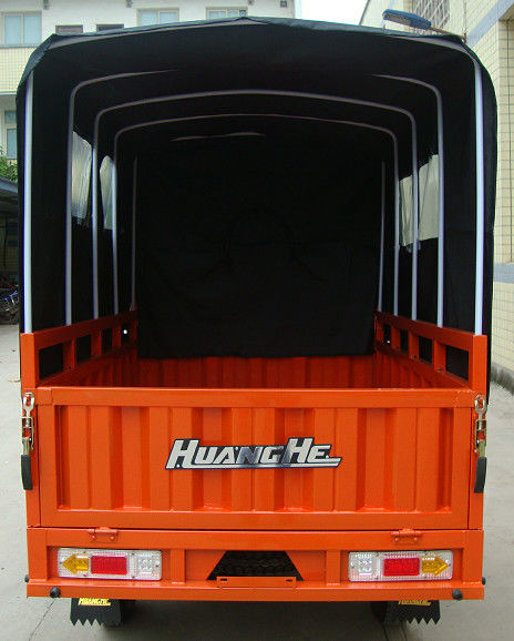 la livraison Van de tricycle de la cargaison 200CC avec la couverture de toile arrière pour des secteurs pleuvants extérieurs