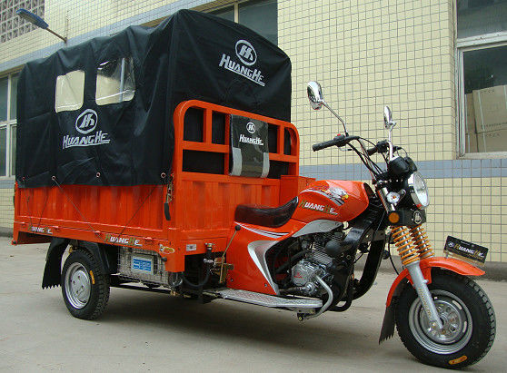 la livraison Van de tricycle de la cargaison 200CC avec la couverture de toile arrière pour des secteurs pleuvants extérieurs