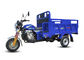 Le tricycle de la cargaison 150CC de refroidissement à l'air, trois électriques roulent la moto bleu-foncé