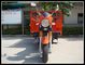 L'essence trois roulent la moto de cargaison/frein à tambour motorisé de tricycle de cargaison
